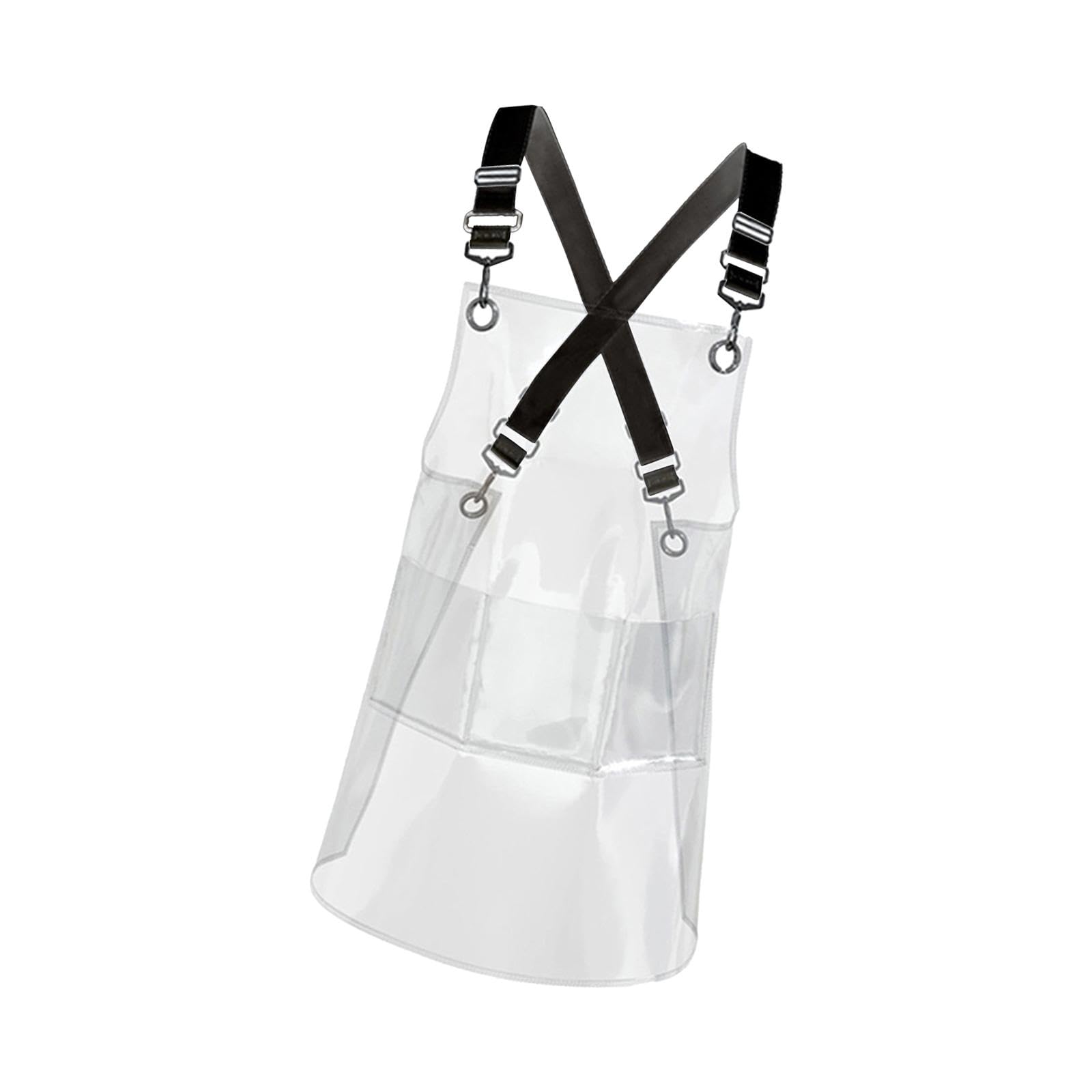Tablier transparent pour peinture et cuisine noir contre les taches