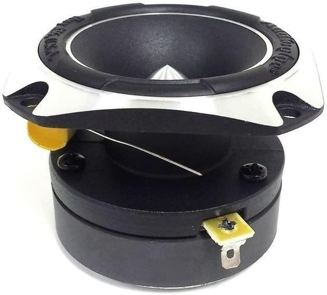 Audiopipe Heavy Duty Titanium Super Tweeter, Black (ATR-4061), Powerful & Crisp Highs, Pro-Grade Sound Upgrade, Durable Aluminum Design, Eye-Catching Candy Red for Car Audio