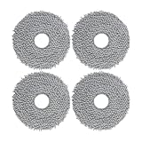 FLSBMVORA Mop Cloth Rag,Compatible for Xiaomi,B101CN X10+ S10+,Compatible for Dreame,S10 Pro L10S Ultra/Mop 2, Robot Vacuum Cleaner(4pcs)