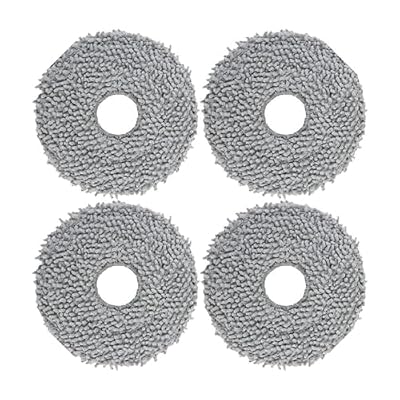 FLSBMVORA Mop Cloth Rag,Compatible for Xiaomi,B101CN X10+ S10+,Compatible for Dreame,S10 Pro L10S Ultra/Mop 2, Robot Vacuum Cleaner(4pcs)