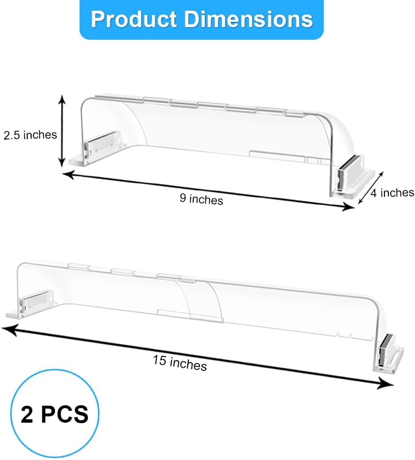 2PCS Transparent, Powerful Magnetic Vent Deflector, Vent Deflectors for Home Floor Adjustable from 9 Inches to 15 Inches in Size, Suitable for Ceiling Vents Floors and Side Walls - Image 2