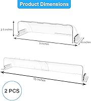 TLUZVWE 2-Pack Transparent Magnetic Vent Deflectors - Adjustable 9-15" for Floor, Ceiling & Wall Vents - Eliminates Mites, Fleas, Bed Bugs