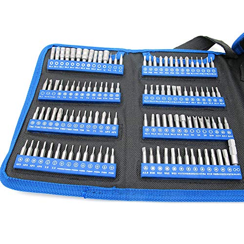 Conjunto de bits de chave de fenda 126pcs Vários bits de chave de fenda Phillips Torx para ferrament