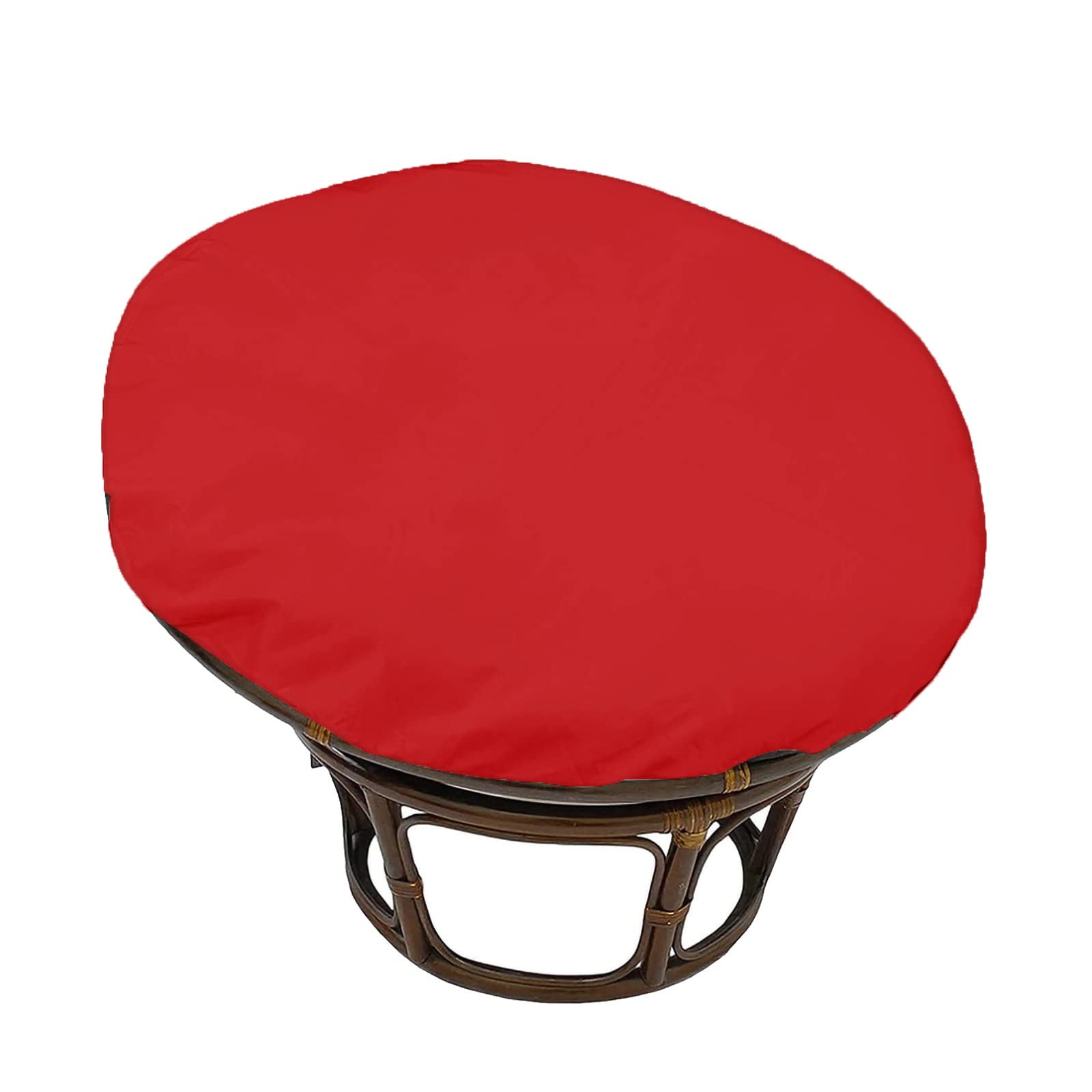 TDHLW Papasan Chair Cushion Covers Only,Round Egg Chair Cushion Slipcover Only,Swing Chair Cushion Replacement Covers,Washable Papasan Cushion Covers,for papasan round chair cushion,red,110 * 110CM