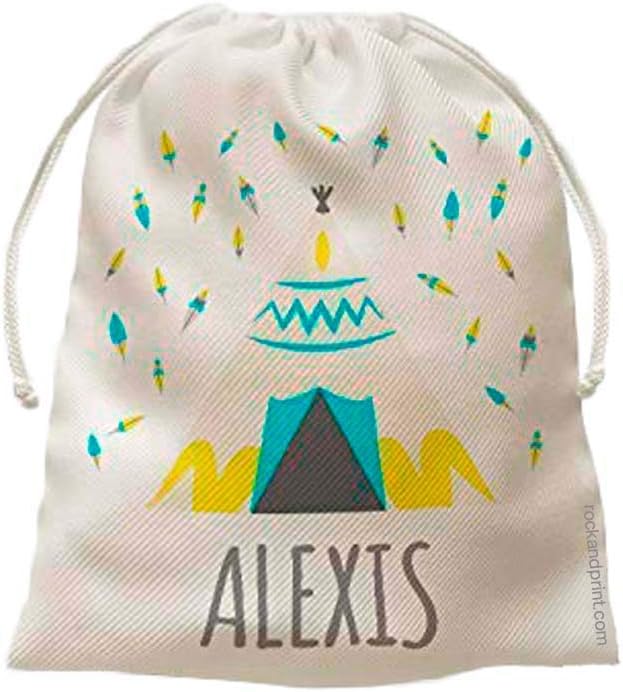 Bolsita personalizada Tipi. Bolsa merienda o muda de bebé. Elige tamaño y color del diseño. Guardería. Regalo recién nacido. VUELTA AL COLE