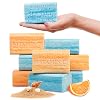 Australian Botanical Soap Sea Salt with Ocean Minerals and Valencia Orange Soap Bars All Skin Types Shea Butter Enriched 66 oz 187g 4 Bars of Each 8 Pack