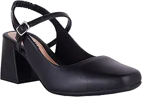 Sapato Feminino Mary Jane Boneca Romântica Bico Quadrado Salto Médio Moda