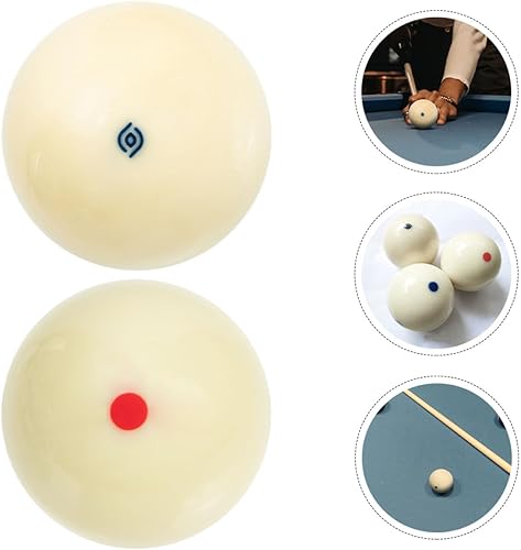Miniatura 5 de Bolas de billar profesionales 2 unidades, 2.3 in, grandes, resistentes al desgaste, blancas, para billar y accesorios de mesa de billar
