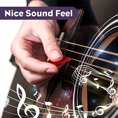 Redamancy 15 Stück Plektren Plectrum, Celluloid Guitar Picks, 0.46/0.71/0.96mm 3 Verschiedene Gitarren Plektren, Plektrum für Akustikgitarre, E-Gitarre, Bass