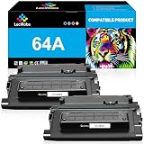 LeciRoba 64A Toner Cartridge Replacement for HP 64A CC364A Black Toner Cartridge for LaserJet P4014 P4014dn P4014n P4015 P4015dn P4015n P4015tn P4015x P4515 P4515n P4515tn P4515x Series (2-Pack)