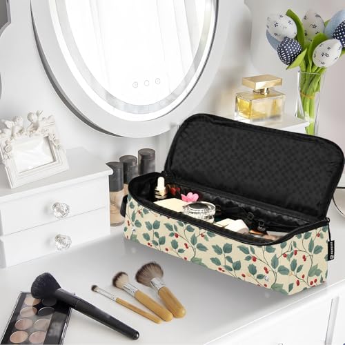 Bolsa organizadora de viaje para herramientas de cabello New Year Berries Marble resistente al calor para planchas, rizadores y accesorios de cuidado capilar miniatura 7