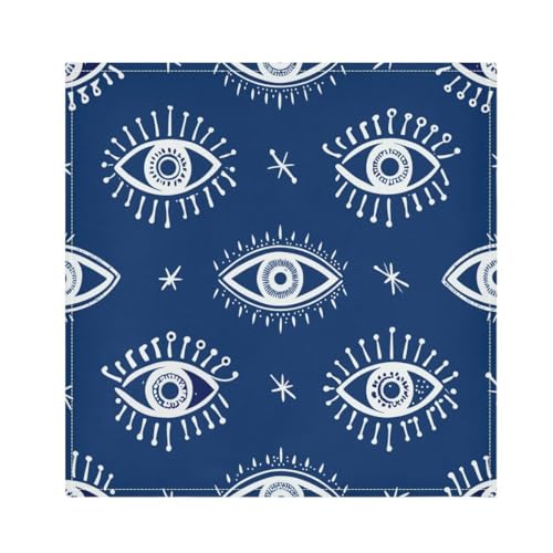 Servilletas de Tela Qilmy Evil Eyes Set x6 20x20 in miniatura 1