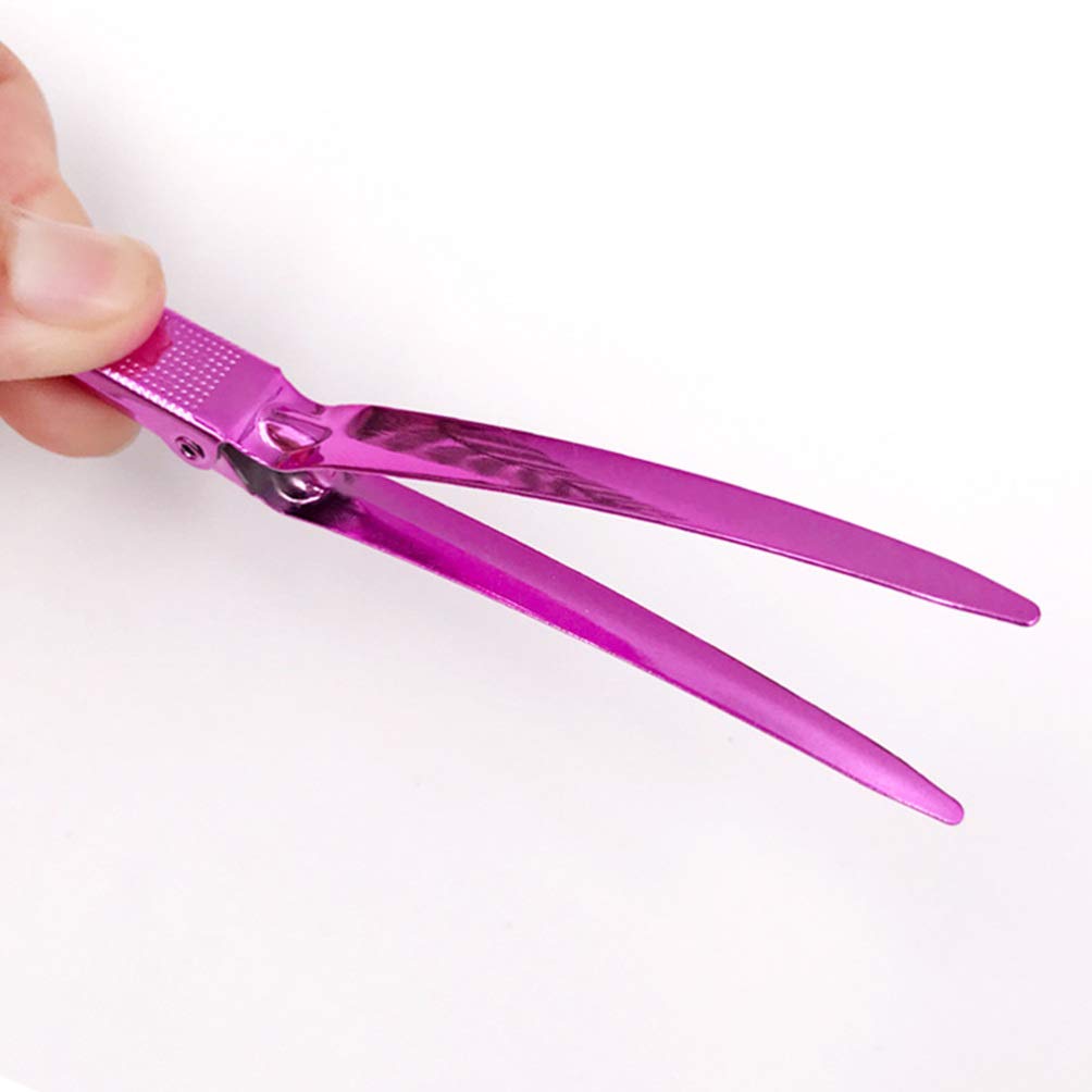 Lurrose 36 Stücke Haarclips Duckbill Haarspangen Clips Barrettes Für Friseural Salon Styling Werkzeuge Frauen Und Mädchen (Rosig)