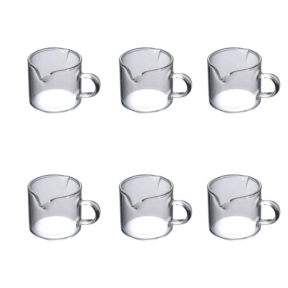 Tasse à café en verre Espresso (lot de 6) pour boisson chaude et cappuccino