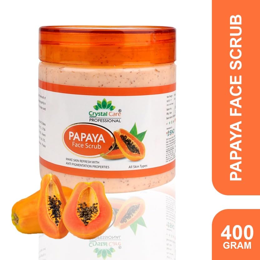 Image of Papaya Face Scrub for All Skin Types for Men and Women (400G)