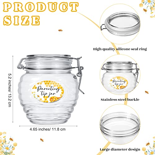 Roowest YAN-ROOWEST-1477 Baby Shower Games Prizes Advice Baby Shower To Baby Parenting Tip Jar Sign For New Parents 60 Parenting Advice Cards 10 Hb Pencils 2 Cute Stickers 1 Pet Bottle thumb #2