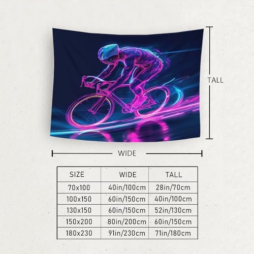 Tenture murale 3D VTT en polyester doux lavable pour une décoration durable