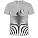 Produktbild Sommer Dreidimensionales 3D-Wirbel-T-Shirt Männer Frauen Mode 3D-T-Shirt Kurzarm Harajuku Hip Hop Nettes T-Shirt-T778_S
