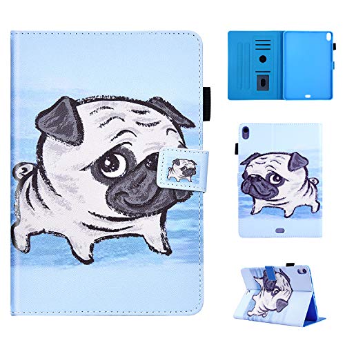 Robinsoni Case Compatible with iPad 11 Pro PU Leather Case Cute Cartoon Printed Aminal Cover Auto Sleep/Wake Feature Kickstand Card Holder Tablet Case Folio Flip Magnetic Closure Case,Dog