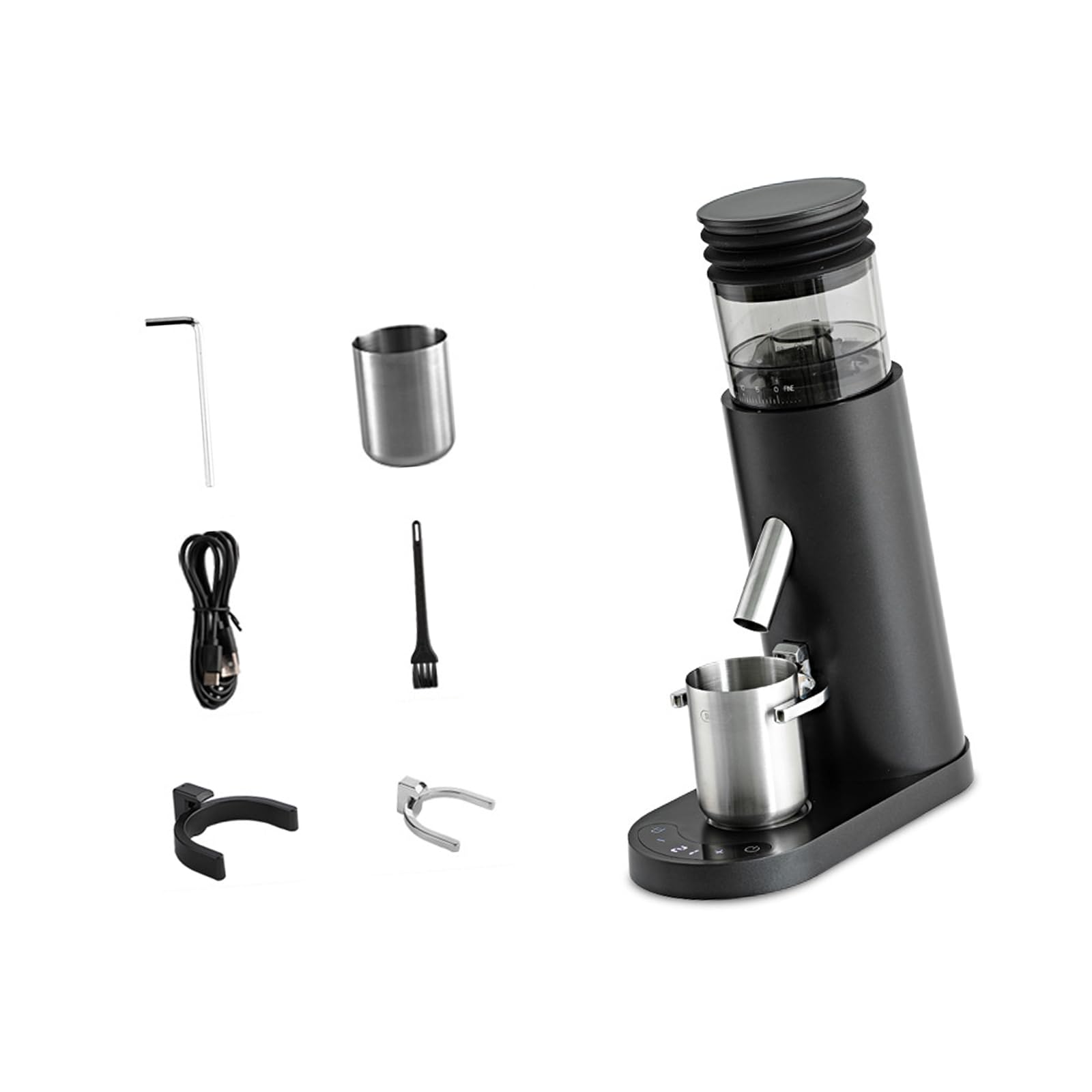 PANGBOER Electric Bean Grinder with Adjustable Coarseness Rechargeable Espresso Grinders for Home, Offices & Travel for Home