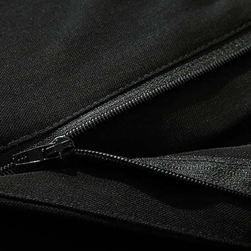 DESKABLY Men's Dress Pants Pleat Front Golf Pants Lightweight Button Zipper Casual Business Work Suit Trousers with Pockets3