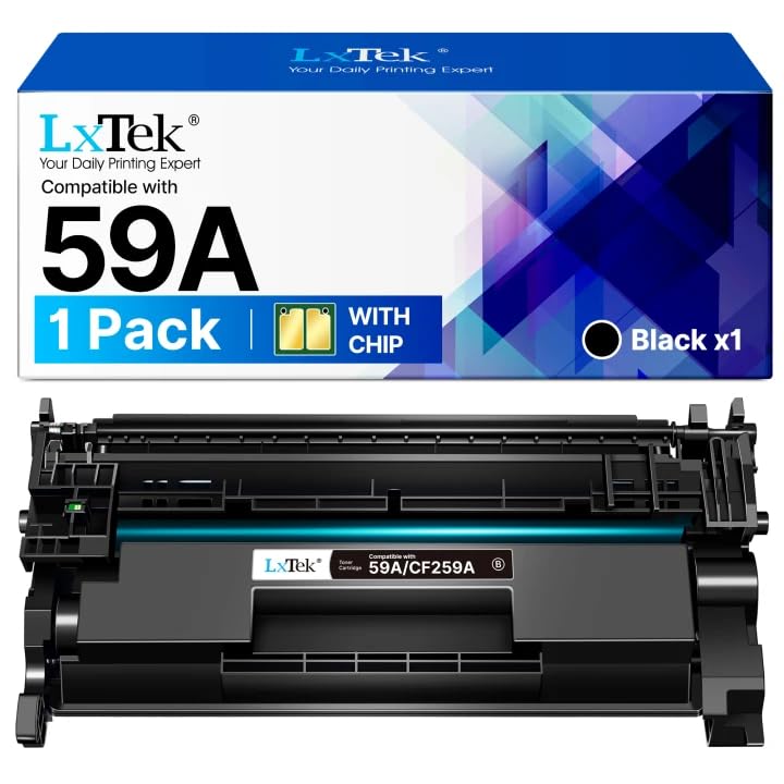 LxTek 59A CF259X für HP 59A Toner Schwarz mit Chip für 59A 59X CF259A CF259X 59 A CF259 A Kompatibel für HP LaserJet Pro MFP M428DW Toner M404DN M404DW M428FDW M428FDN M404 M428 (1 Pack)