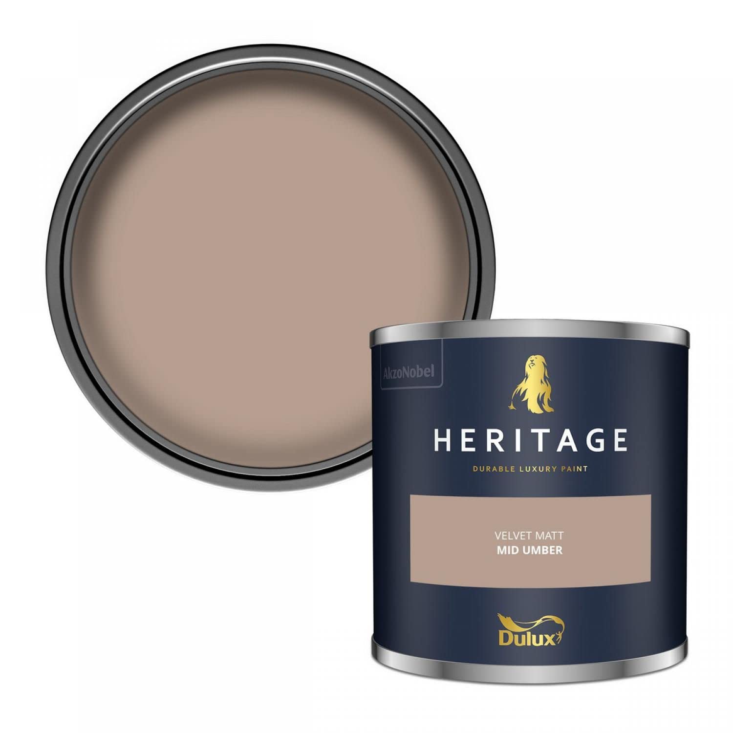 The Log Store Group Mid Umber Dulux Trade Heritage Velvet Matt Emulsion - 5Ltr