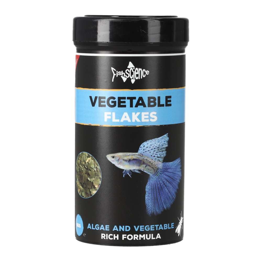 FishScience Vegetable Flake 50g Complete Food for Algae & Plant Eating Fish