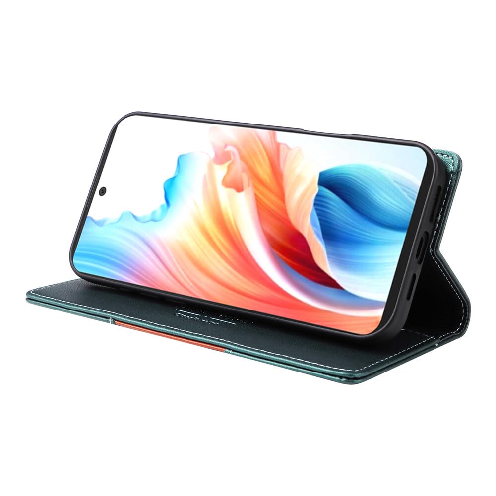 Generic Étui compatible avec Oppo A79 5G (couleur : noir) étui portefeuille en cuir magnétique à rabat
