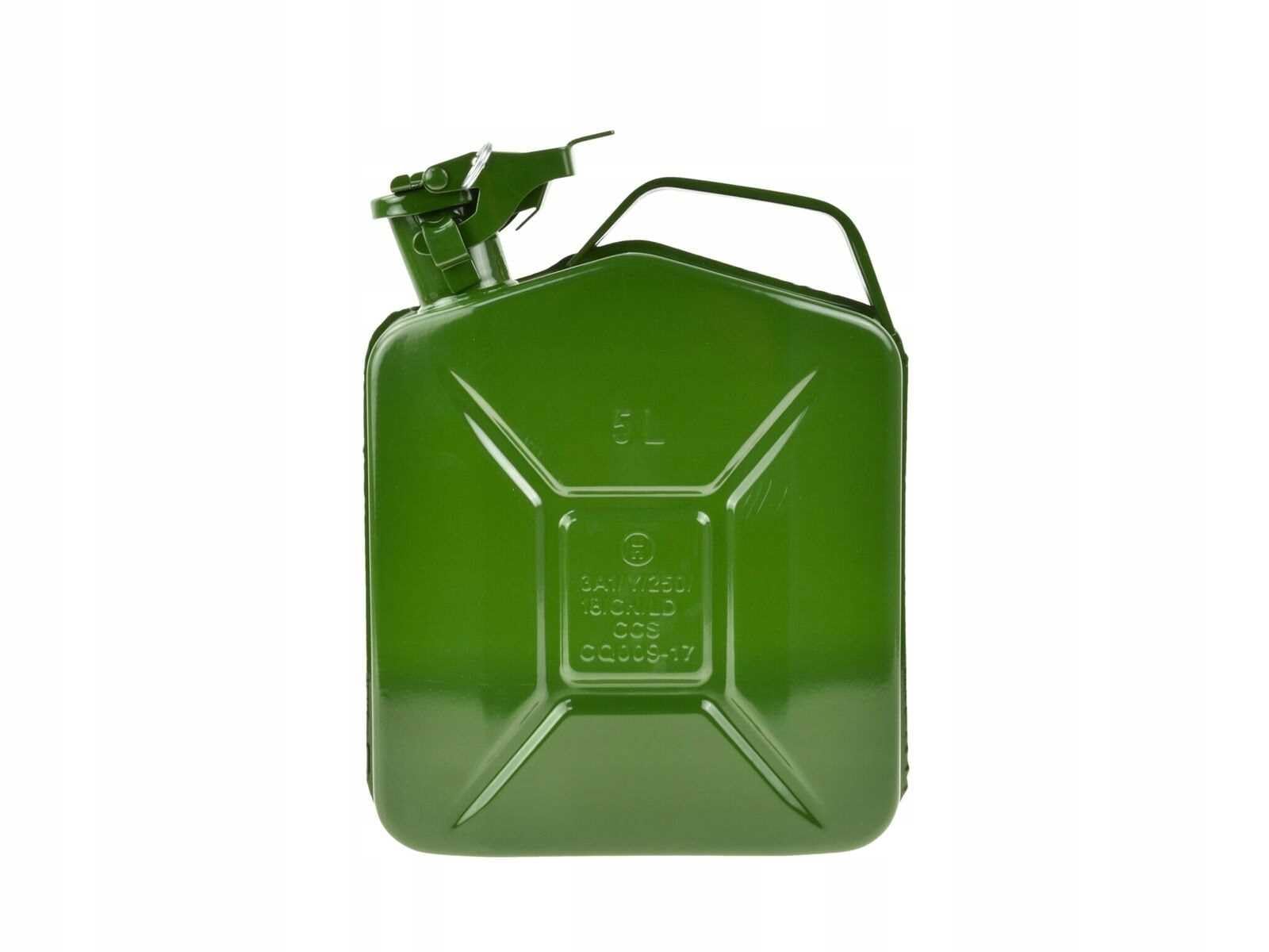 Jerrican essence en métal avec bouchon hermétique 5 L