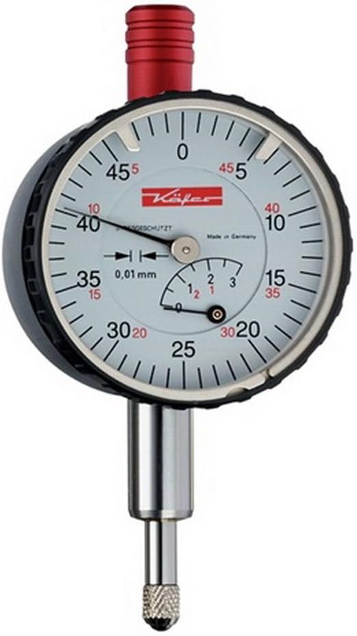 Dial gauge 4 KM T Reading 0,01 MM without 3 MM range protection against impacts