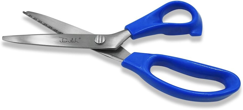 JML Pinking Shears Scissor Scallop Cutter 7mm Sewing Dressmaking Fabric Decorative New