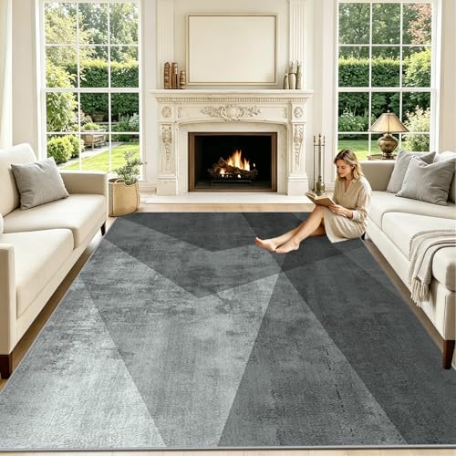 Grand tapis de salle a manger antidérapant et lavable - 3