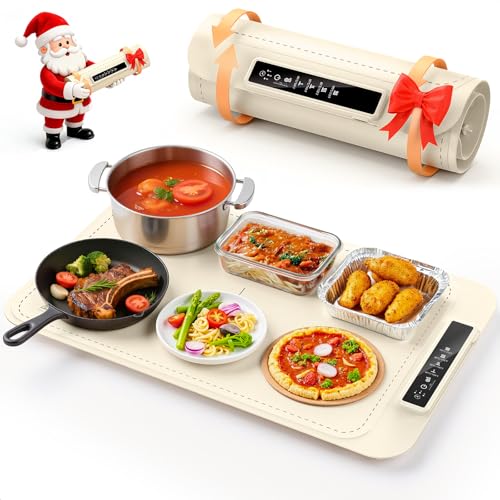 Warming Mat for Food – Electric Warming Tray with 4