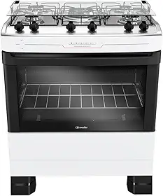 Fogão Mueller 5 bocas Branco com Tripla Chama Bivolt MFI5BF