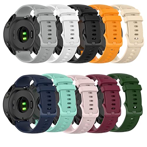 ANKANG 20 22MM Pulseira de Silicone de Liberação Rápida para Garmin Forerunner 745 Pulseira de Relóg