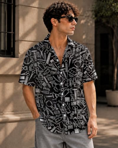 Image of 99TIMORO Funny Movie Mens Hawaiian Shirts Button Down Short Sleeve