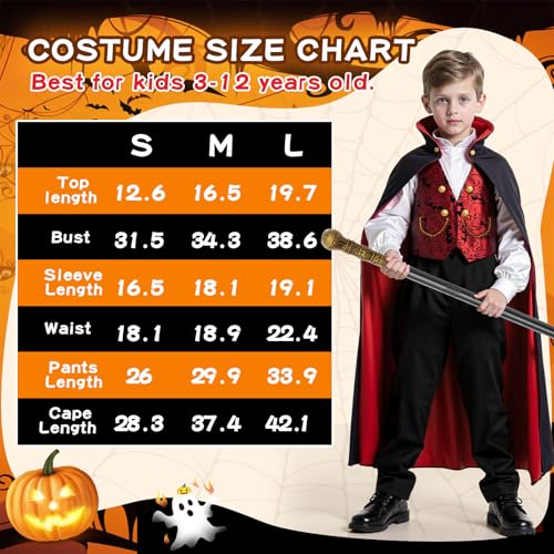 Disfraz de vampiro para niño talla grande miniatura 3