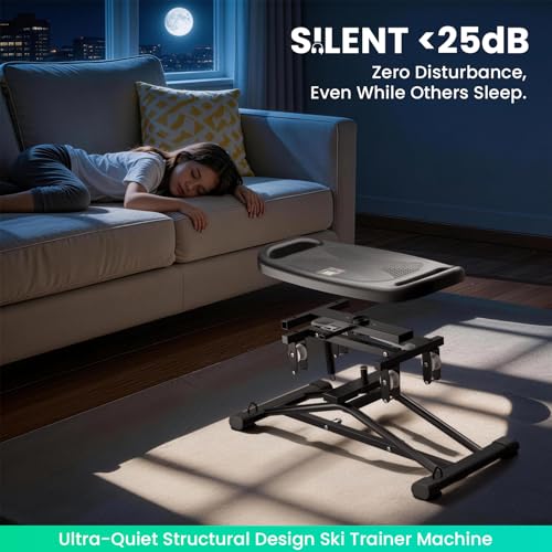 Image of Balance Board for Adults, Rocking Stepper with Resistance Bands, 300LBS Portable Wobble Board, Quiet Side to Side Ski Simulator Trainer Exercise Machine for Home Gym Core Workout
