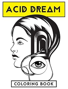 Paperback Acid Dream Coloring Book: LSD Psychedelic Colouring Book