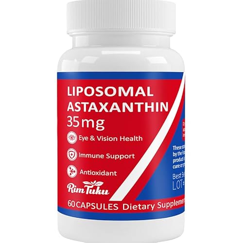 35mg Liposomal Astaxanthin Supplement - Powerful Antioxidant Support for Skin, Joint & Eye Health -