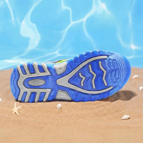 Image of DREAM PAIRS Boys Girls Closed-Toe Outdoor Summer Water Sport Sandals for Toddler /Little /Big Kid