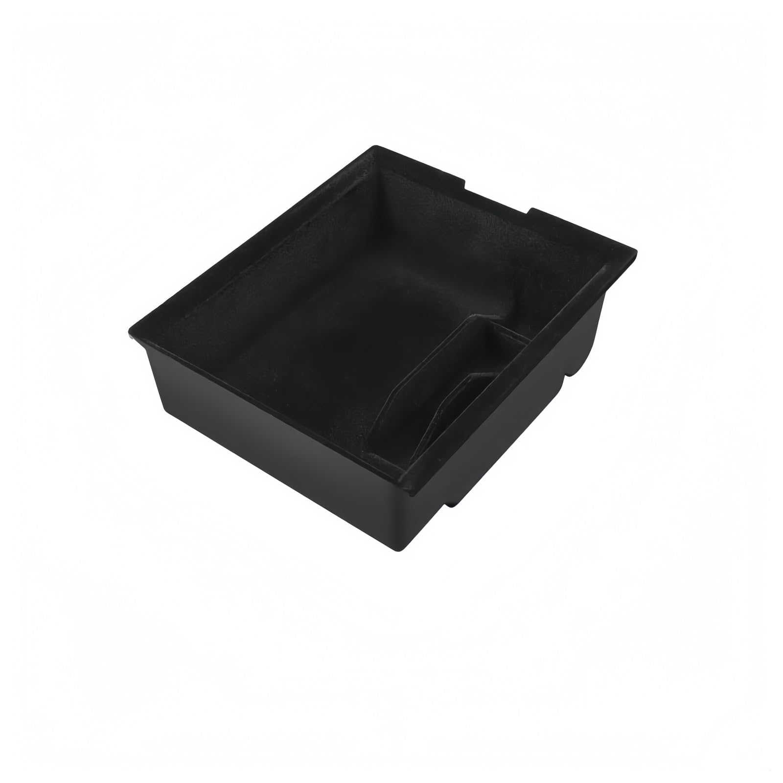 bssyung Center Console Organizer Storage Box for Tesla for Model Y 2020-2024 for M3 2019-2023 Center Console Armrest Trays Hidden(Front Flocking)