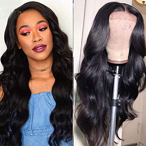 URALL Hair Brazilian body wave Lace Front wigs human hair 150% Density Unprocessed Virgin human hair wigs for black…