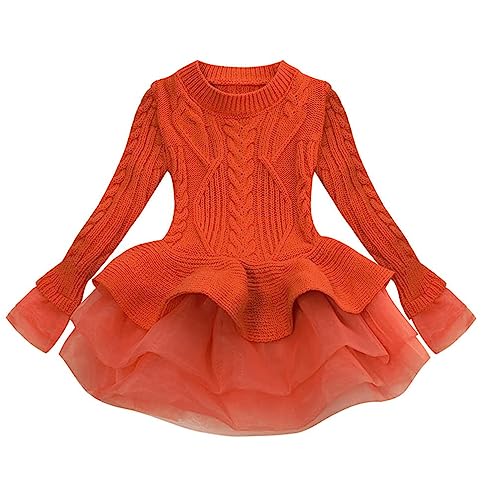Image of FKKFYY Long Sleeve Fall Sweaters for Girls