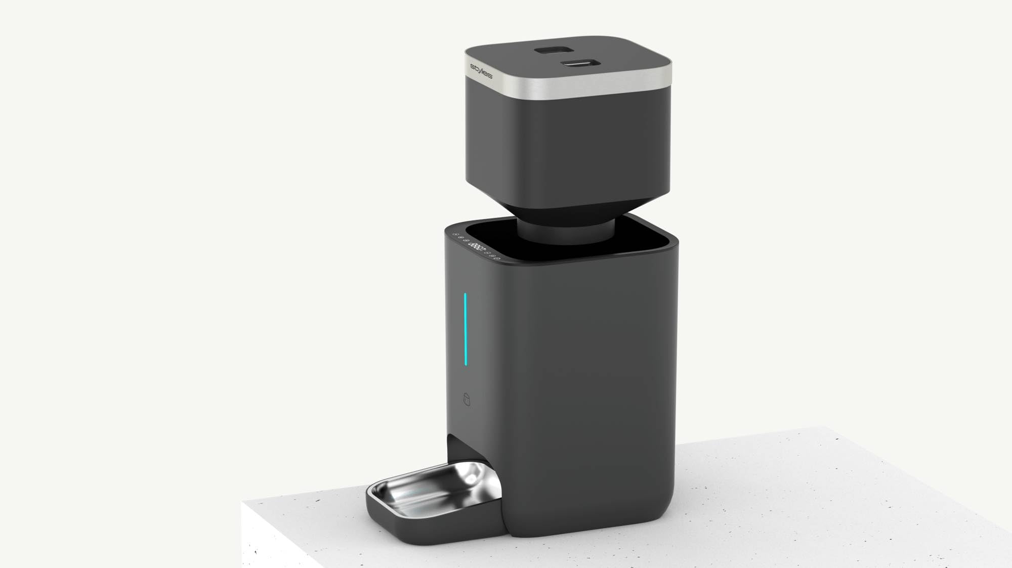 Cibus Comedero Automático para Gatos 4,5L con App WiFi y Cuenco de Acero | Hasta 10 comidas al día, porciones de pienso controladas desde la app y cuenco higiénico de acero inoxidable.