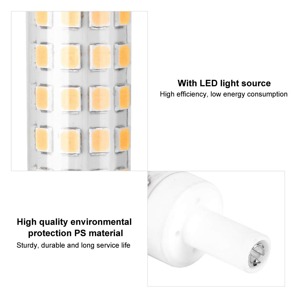 Halogen Led Light Replacement 10W 120 Led Double Ended Tube 2pcs Ac85-265V Led Light Source for Home Hotel (Warm White) - Image 3