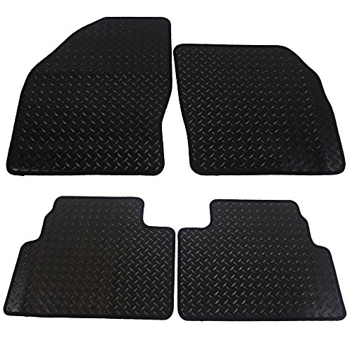 Alfombrillas de goma Kuga Mk1 juego de alfombrillas coche negras de 4 piezas 2008-2012