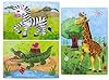 BBLIKE Puzzle, 4 Pack Rompecabezas Puzzle Juguetes Bebes para Niños de Puzzle 1 2 3 4 5 Años Montessori Educativos Regalos 3D Patrón Puzzles Infantiles 3 años con Caja (Tren) #5