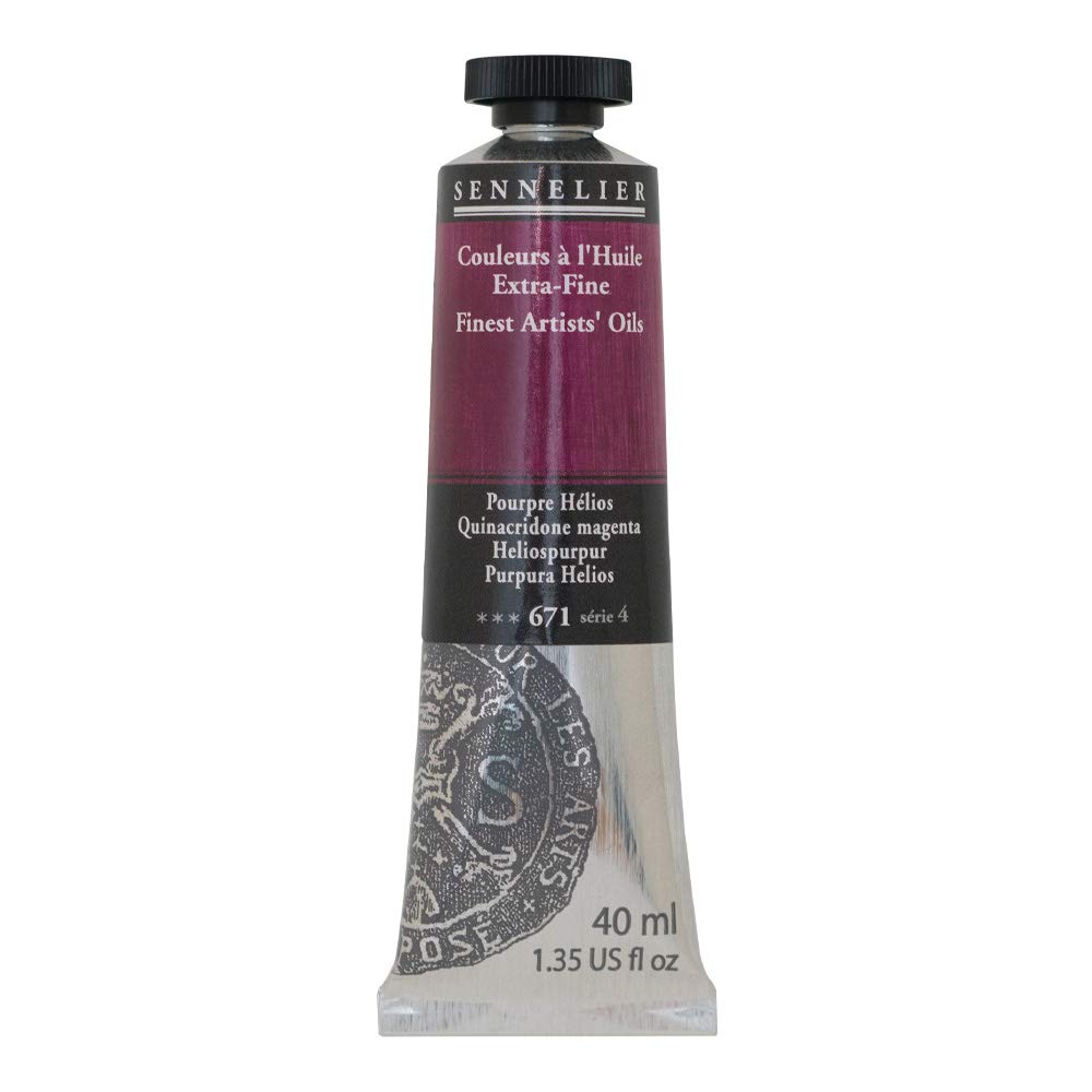 Quinacridone Violet Sennelier 40ml tube de peinture à l'huile pigments transparents
